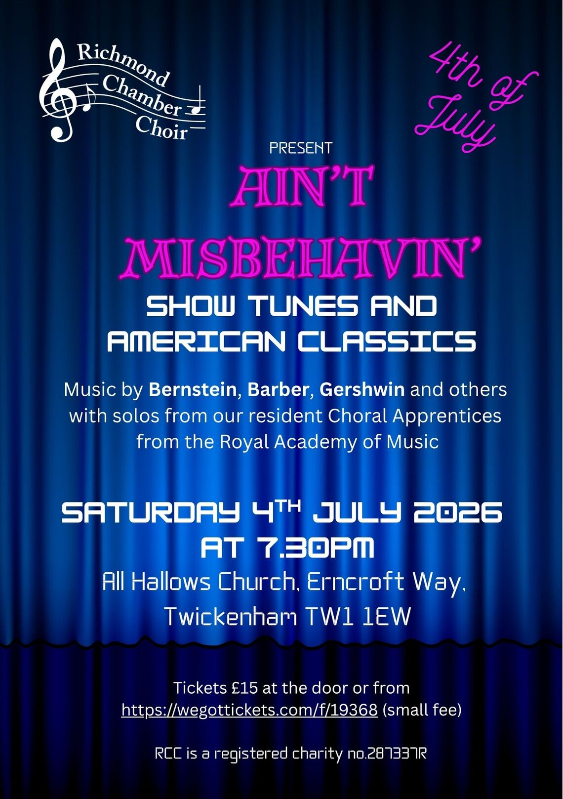 A concert of American Show Tunes and Classics
